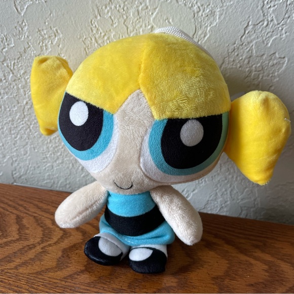 NEW: BUBBLES Powerpuff Girls Cartoon Network 7" Suction Cup Plush - Picture 4 of 6